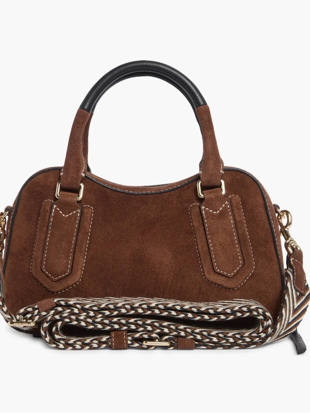 Marc Jacobs Brown Suede drifter Top-Handle satchel